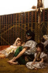 Interiør av et harem i Marokko (detalj)