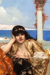Emirens favoritt (detalj), ca. 1879 (olje på lerret)