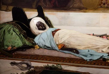 Begravelsesdagen - Scene fra Marokko (detalj)