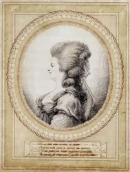 Portrett av Marie Antoinette av Østerrike.