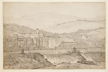Utsikt over Isola di Sora, nær Napoli
