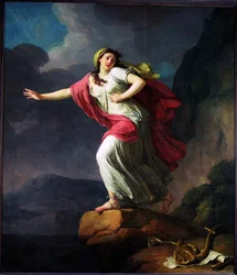 Sapfo kaster seg i havet, 1791