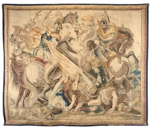 Brussel-teppe fra et sett på seks, ca. 1650 (ull og silke)