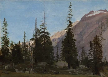 Alpint landskap: The Handegg, Sveits