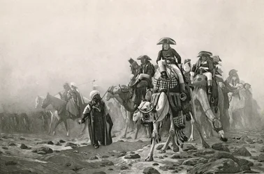 General Bonaparte i Egypt, fra A Collection of Works of Jean-Leon Gerome in 100 Photogravures, 1881 (photogravure) (se også 183490)