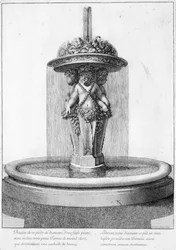 Design for en fontene, 1673