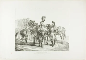 En gruppe livreddere, plate 5 fra Various Subjects Drawn from Life on Stone