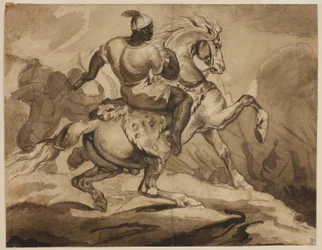Haitisk rytter (scene fra de quot;franske kolonikrigenequot;)