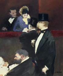 En Loge ved Operaen, ca. 1880