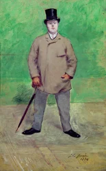 Jacques-Emile Blanche (1861-1942) 1884 (olje på kort)