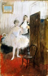 The Dressing Room, ca. 1890 (pastell og gouache på papir)