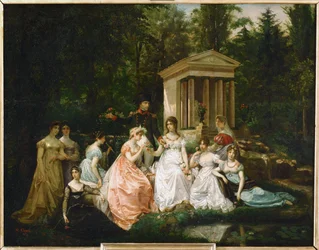 Malmaisons rose, ca. 1867 (maleri på lerret)