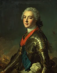 Portrett av Louis Jean Marie de Bourbon, hertugen av Penthievre (olje på lerret)
