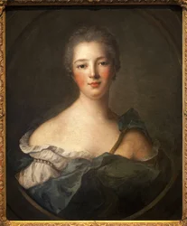 Jeanne Antoinette Poisson, markis av Pompadour (1721-1764) - Maleri fra verkstedet til Jean Marc (Jean-Marc) Nattier (1685-1766), olje på lerret