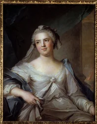 Portrett av Madame Henriette av Frankrike (1727-1752) datter av Louis XV, i vestalmaleri av Jean Marc (Jean-Marc) Nattier (1685-1766)