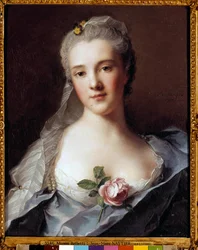 Portrett av Manon Balletti (1740-1776), kone til arkitekten Jean Francois Blondel (1705-1774) Maleri av Jean Marc (Jean-Marc) Nattier (1685-1766)