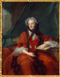 Portrett av Marie Lescszinska, dronning av Frankrike (Leczinska, Lescszinka eller Leszinka