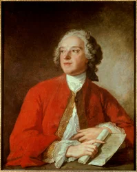 Portrett av Pierre Augustin Caron de Beaumarchais (1732 - 1799) Fransk forfatter og dramatiker - Maleri av Jean Marc (Jean-Marc) Nattier (1685-1766) - Paris, Comedie Francaise - Portrett av Pierre Augustin Caron de Beaumarchais (1732-1799) , fransk forfatt