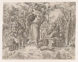 Abraham ofret Isak, 1535-55.