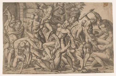 Kamp mellom nakne menn, 1535-55