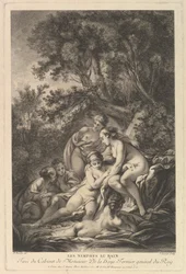 Les Nimphes au Bain Nymfene ved badet, 1700-tallet.