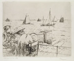Sommer på Elben (tørrpunkt)
