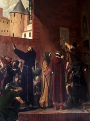 Delivrance des embmures de Carcassonne I august 1303 kommer folket i Carcassonne og Albi for å rive ut fra inkvisisjonsfangerne de mange fangene de inneholdt - Bernard Delicieux prøver å holde tilbake folkemengden som talene hans underholdt - Reformen