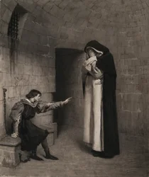 Jean-Paul Laurens - Mester Pierre i Jeanne d#39;Arcs fangehull