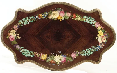 Napoleon III midtbord, ca. 1856 (palisander og emalje) (se også 476434 og 476436)