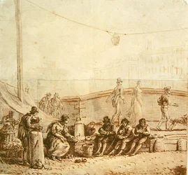 Kaffeselgeren på Pont-Neuf, 1819