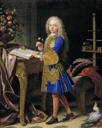 Charles III av Spania som barn, 1724.