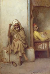 Algeriske menn hviler, 1882