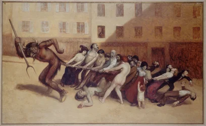 Pariserne lever fra hånd til munn, ca. 1920