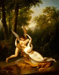 Cupid og Psyke (olje på lerret)