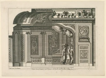 Design for en fransk alkove, fra "Alcoves à le Francoise"