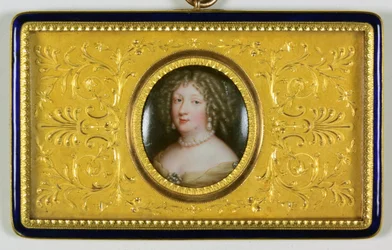 En dame som heter Madame De Montespan (emalje)
