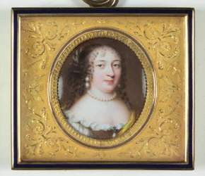 En dame som heter Madame de Louvois (emalje)