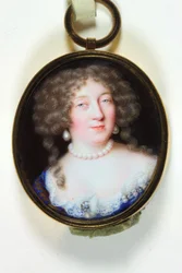 En dame som heter Madame de Montespan (emalje)