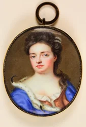 Dronning Anne (akvarell på vellum)