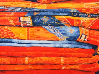 Marokkanske stoffer 6, 2013 (gouache på papir)