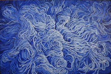 Ull marineblå, 2013 (gouache på papir)