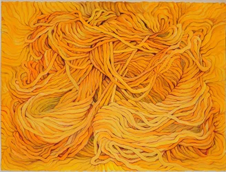 Ullgul, 2013 (gouache på papir)