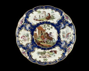 Sirkulært fat, 1768-1770 (steatisk porselen)