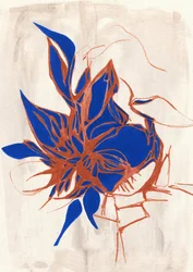 Abstrakt «Blue Bloom»