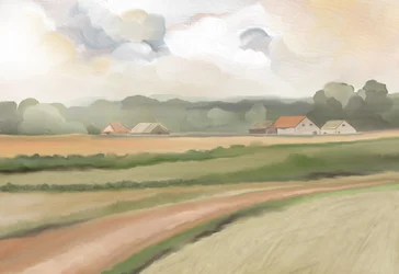 Rustikke landsbygdsmarker