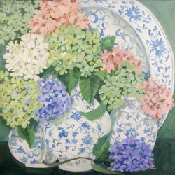 Hortensia, 2018 (akryl på lerret)