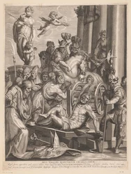 Martelaarschap van H. Erasmus Gudenes grusomste martyrium Erasmus. (tittel på objekt)