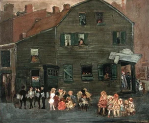 Det gamle huset, ca. 1910 (olje på lerret)