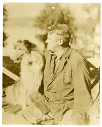 Albert Payson Terhune, forfatter, ca. 1916-28 (foto av gelatinsølv)