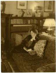 Alice Foote MacDougall av restaurantberømmelse, Greenwich Village, New York, USA, ca. 1915-25 (foto av gelatinsølv)
